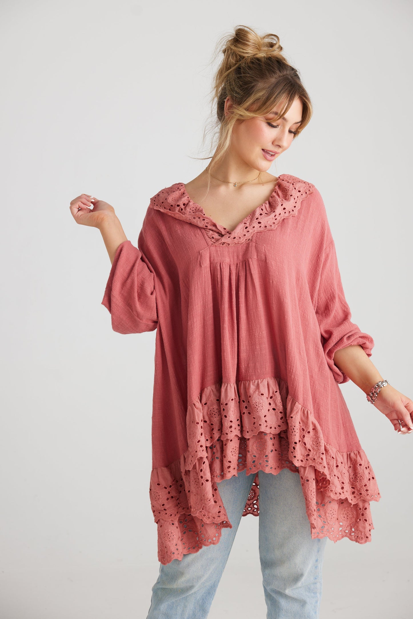 Florizel top.. Antique Rose