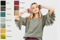 Ellie Ruffled lace Linen Top. Limited time colours