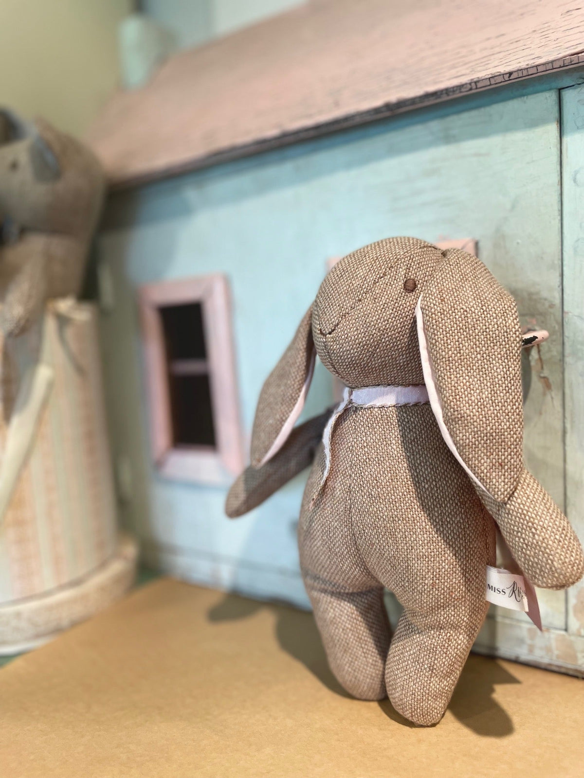 Tweed Soft Toy. Albert and Victoria. Soft Bunny toy.