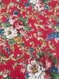 Poetry of Flowers Fabric Collection. Madame Treacle`s Garden . Regency Red