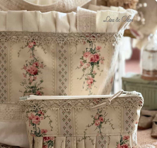French Rose Stripe fabric.