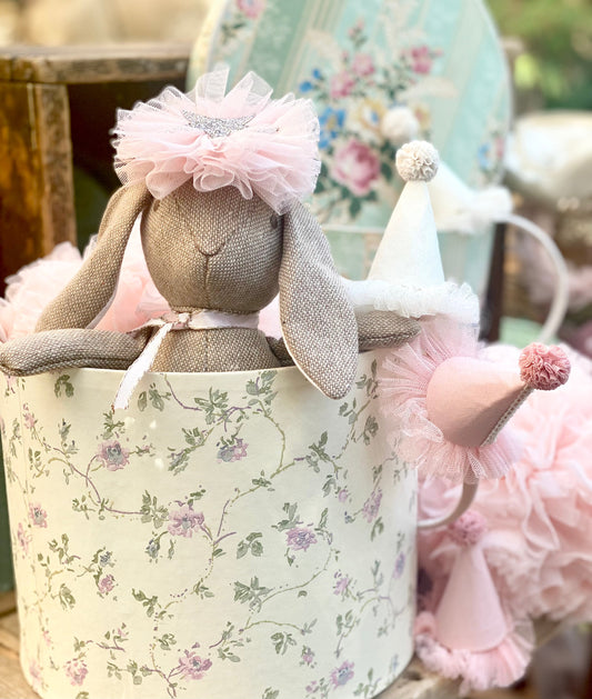 Tweed Soft Toy. Albert and Victoria. Soft Bunny toy.