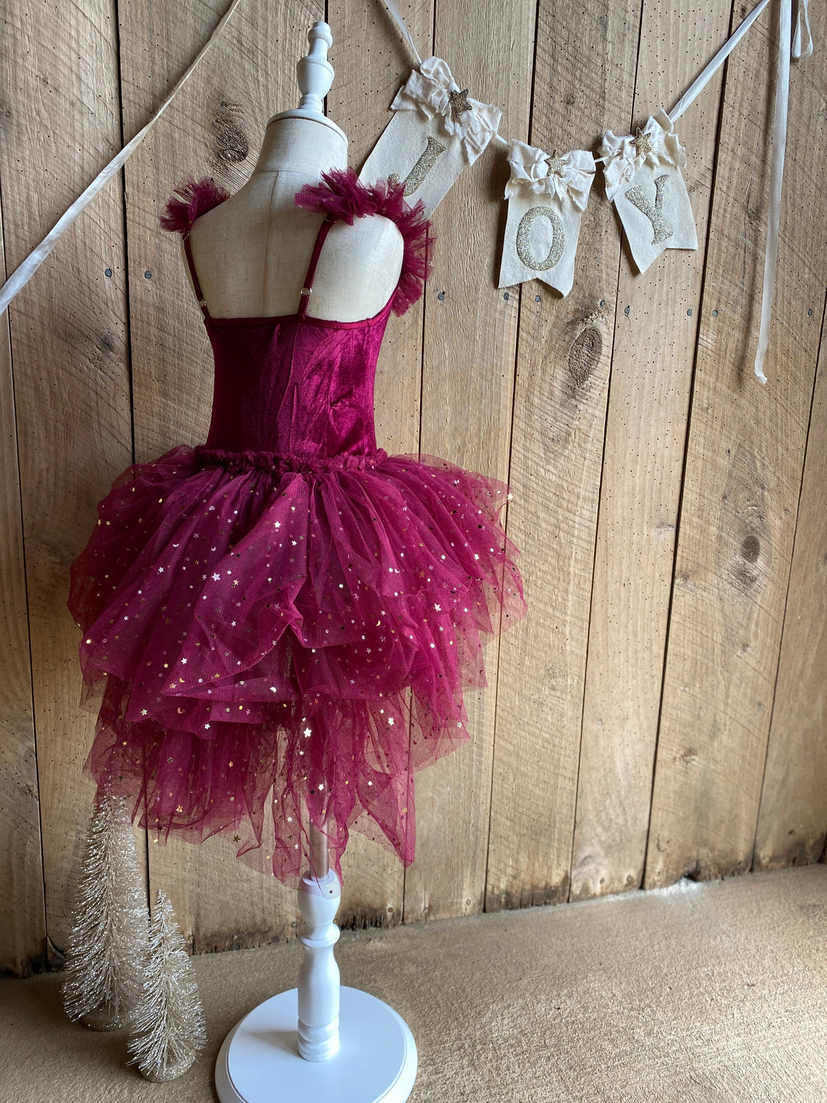 Clara Ballerina childs tutu dress. Cherry red