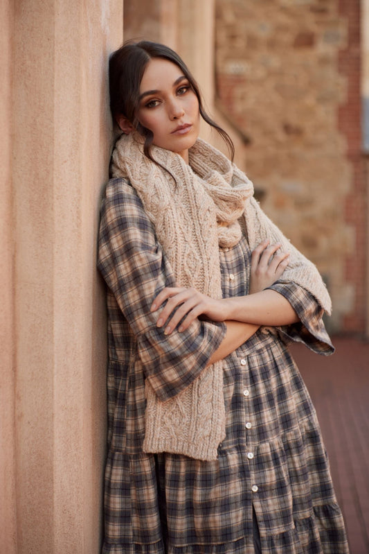 MacKenzie Tartan dress. Black.