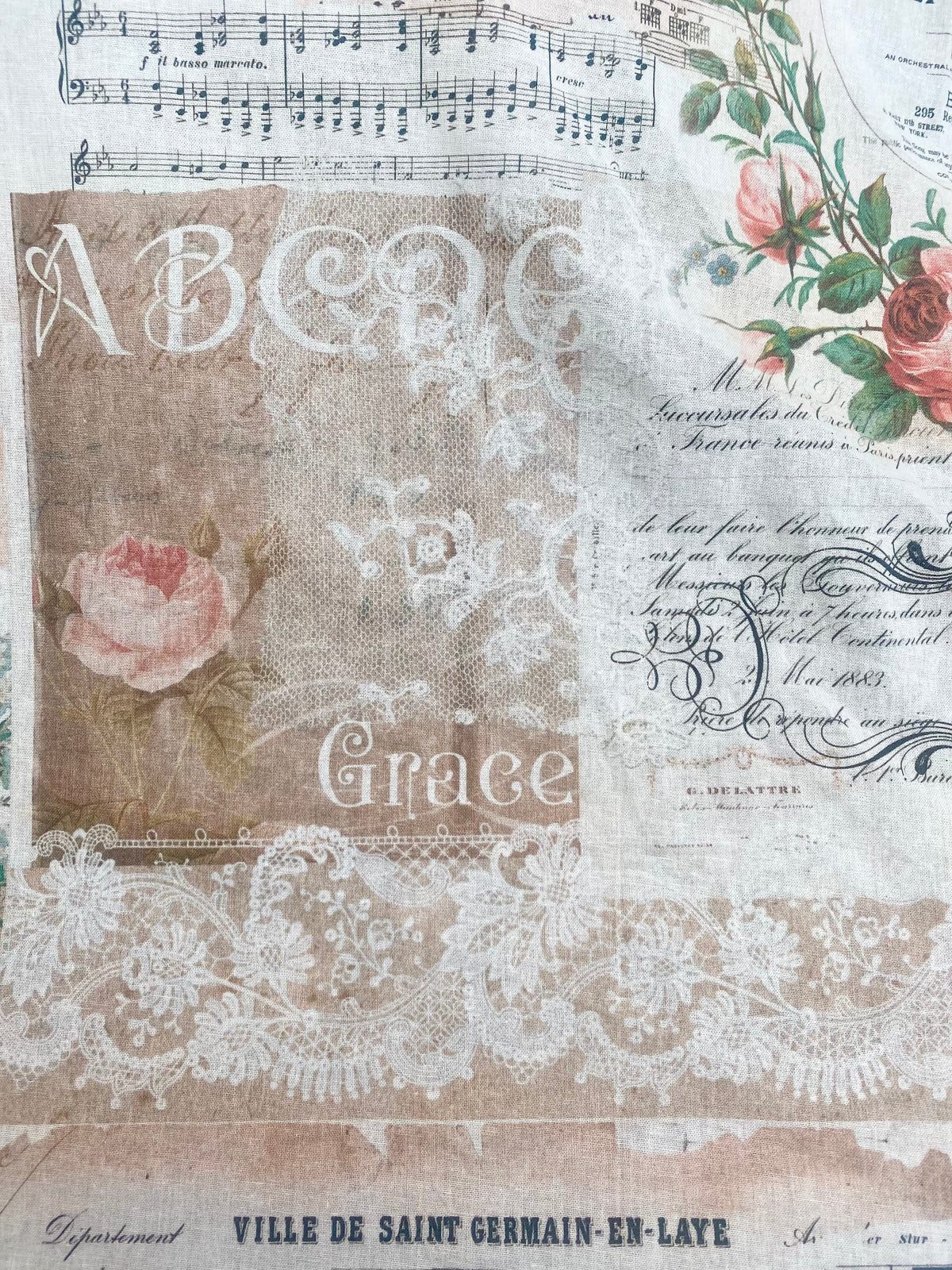 Poetry of Flowers Fabric Collection. Full of Grace.