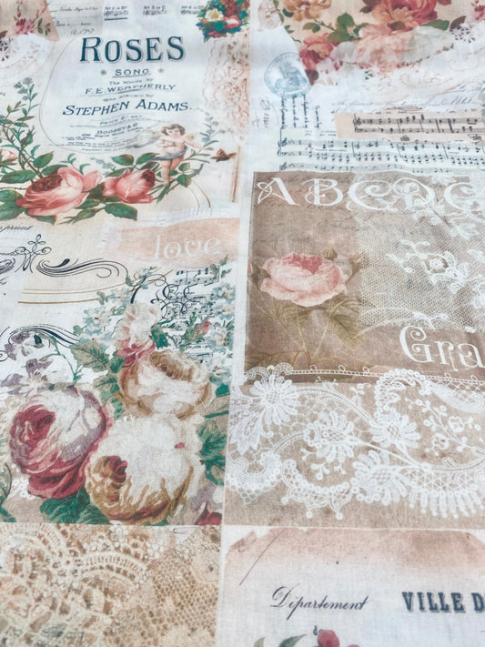 Poetry of Flowers Fabric Collection. Full of Grace.