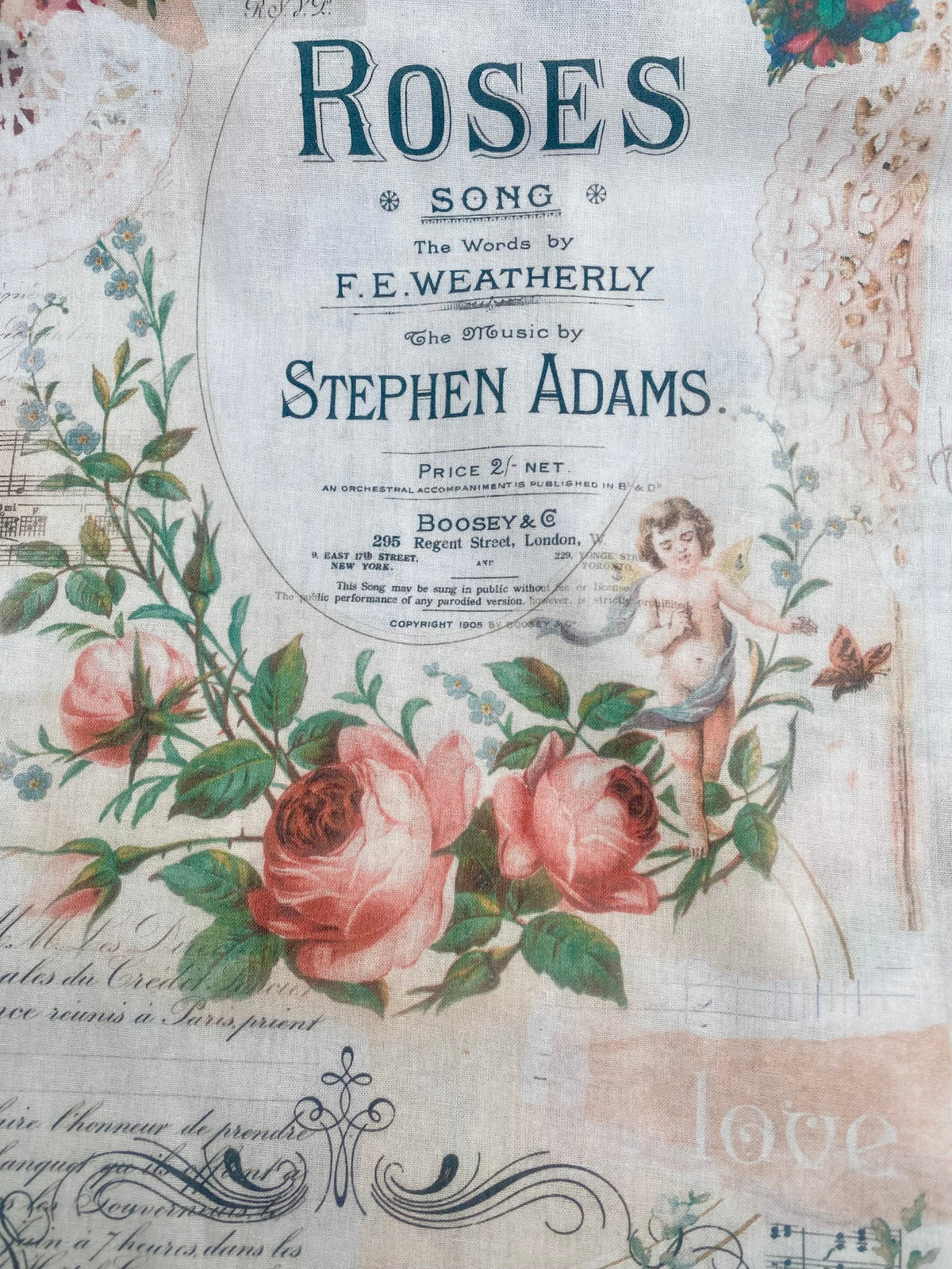 Poetry of Flowers Fabric Collection. Full of Grace.