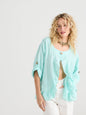 Fifi Linen Jacket.  Mint