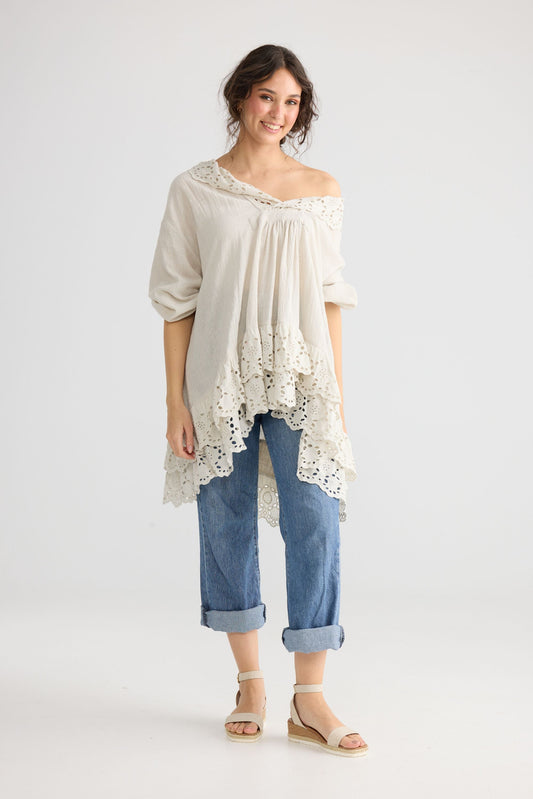 Florizel top. Stone