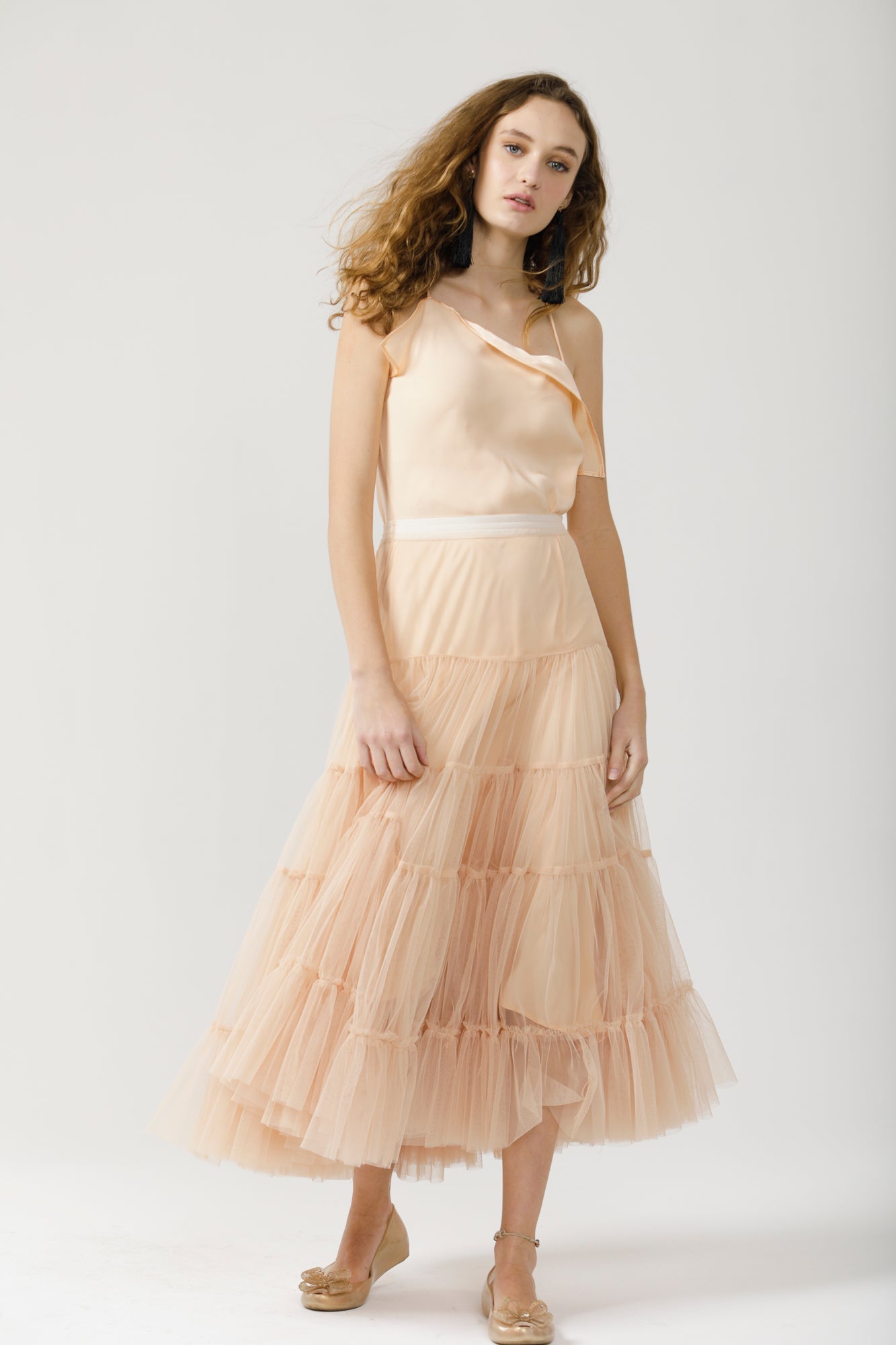 Celeste tulle tutu . Champagne.