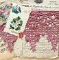 Wide scalloped vintage lace. Dusty Rose - 10 metre length