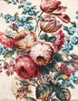 Poetry of Flowers fabric Collection. Heritage Rose Bouquet.