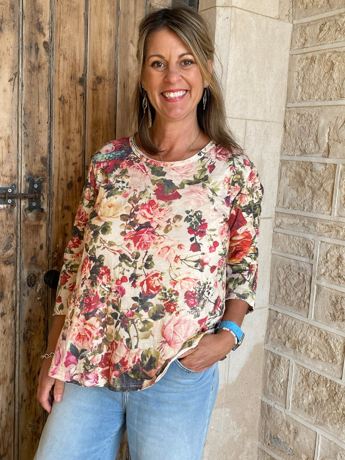 Rose Belle cotton Tshirt.
