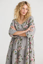 Stella floral linen dress. Ash Grey Rose